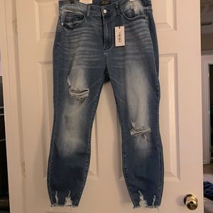 Net Blaine Judy Blue Distressed Skinny Jeans